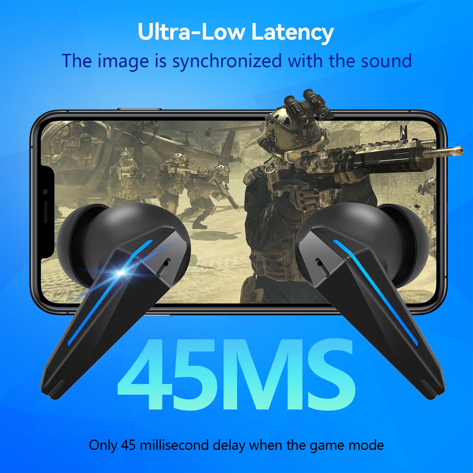 earbuds, wireless earbuds, long hour battery, music play, smart control, led display, handsfree, gaming earbuds